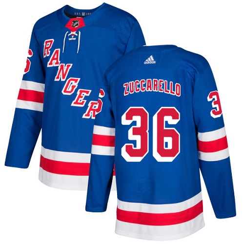 Adidas New York Rangers 36 Mats Zuccarello Royal Blue Home Authentic Stitched Youth NHL Jersey